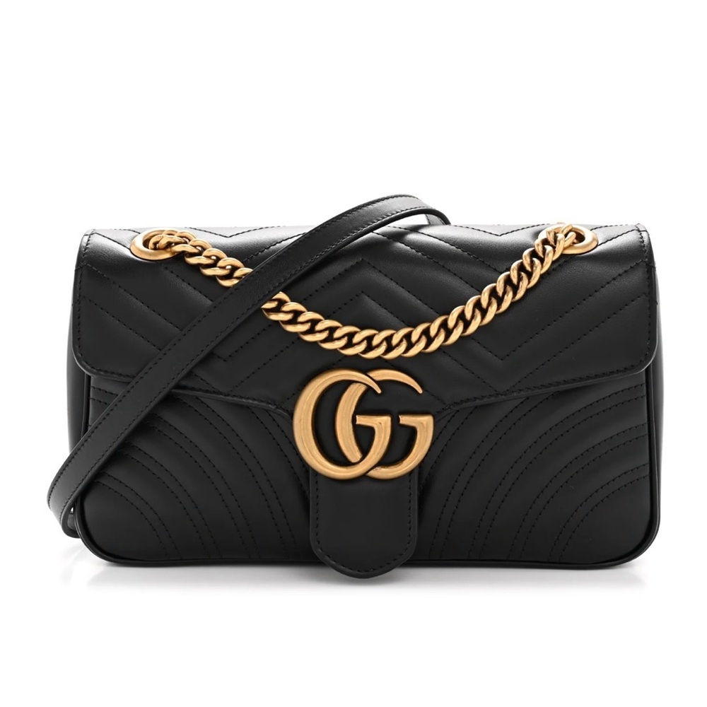 NEW Gucci Matelasse Small Marmont Shoulder Bag